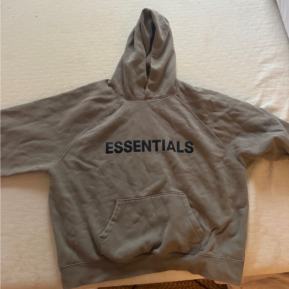 Fear of God Essentials Men's Gray Hoodie Sweater